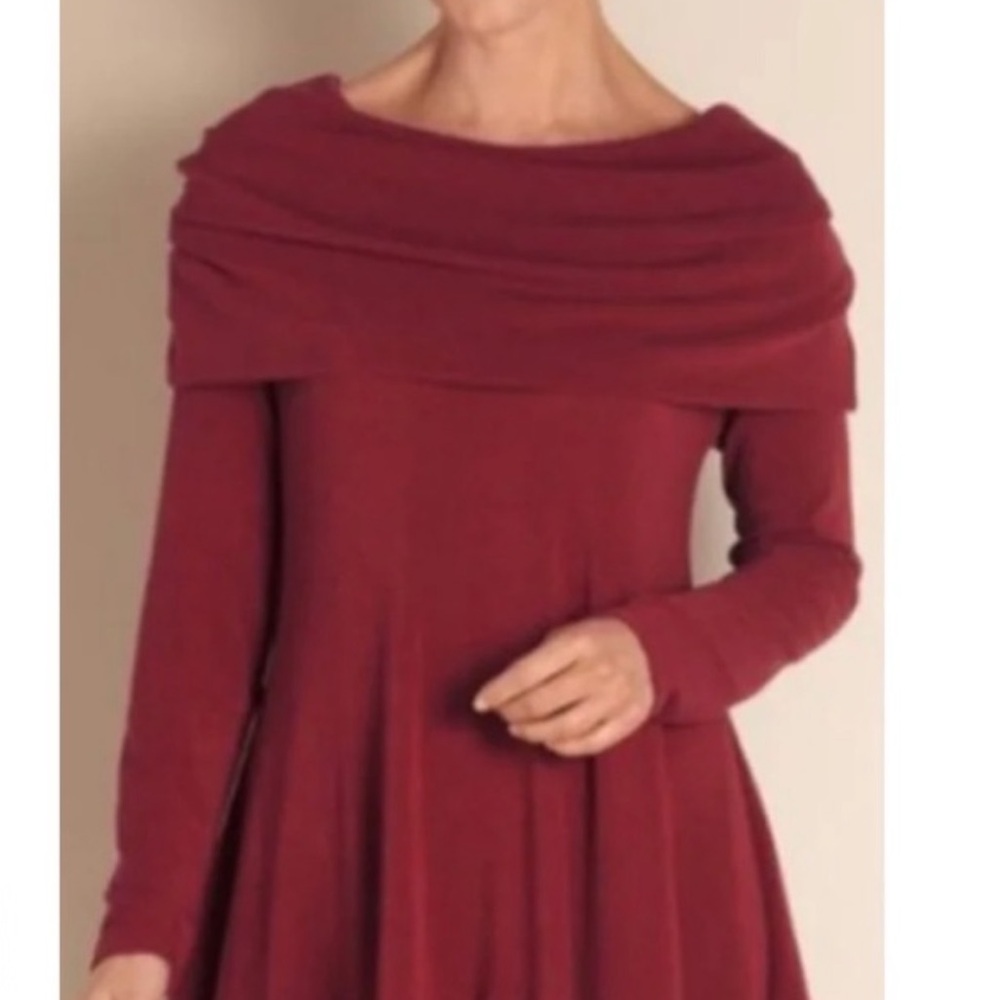Soft Surroundings B’Call Knit Oversized Cowl Neck Blouse - Picture 2 of 6